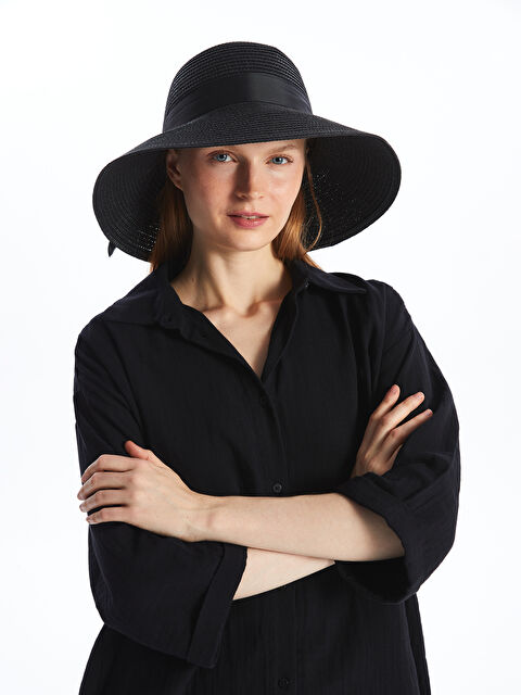 LCW ACCESSORIES Kadın Hasır Fötr Şapka - S4ER94Z8-CVL