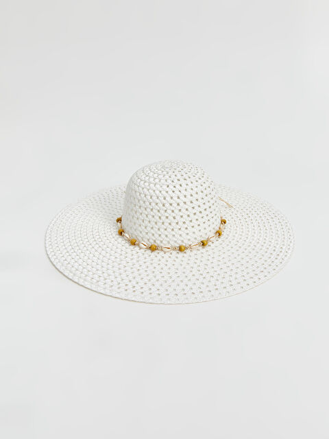 LCW ACCESSORIES قبعة فيدورا قش للسيدات - S4ER96Z8-FFB