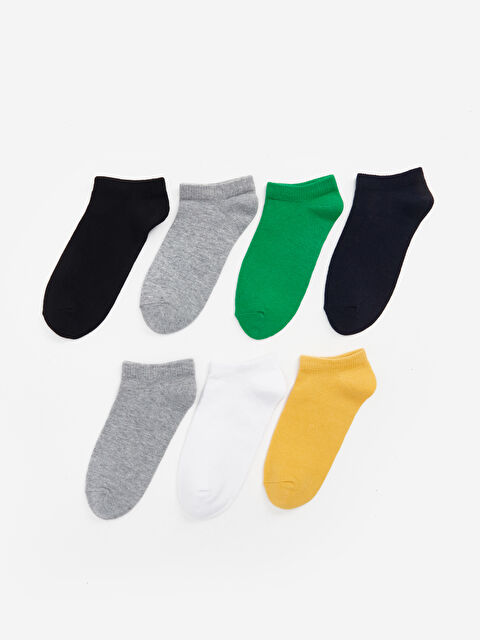 LCW Kids Basic Erkek Çocuk Patik Çorap 7'li - S4ES96Z4-K00