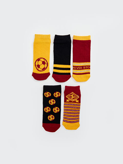 LCW Kids Patterned Boys Trainer Socks 5 Pack - S4ET16Z4-K00