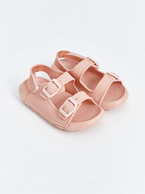 LCW STEPS Printed Double Strap Baby Girls' Sandals - S4EY49Z1-SB5