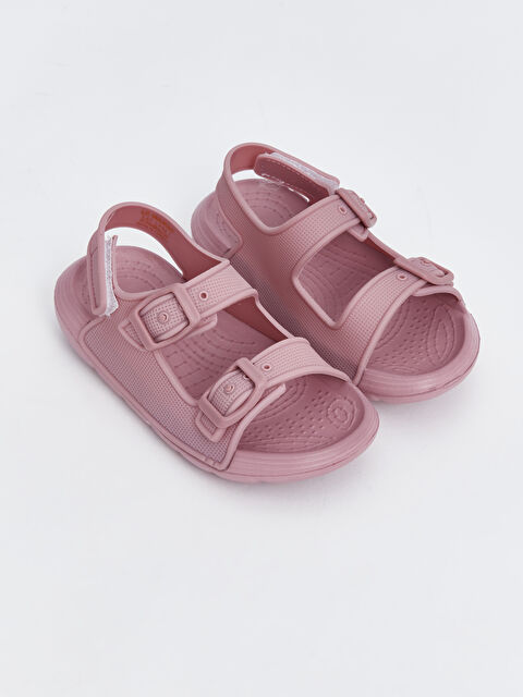 LCW STEPS Printed Double Strap Baby Girls' Sandals - S4EY49Z1-SFW