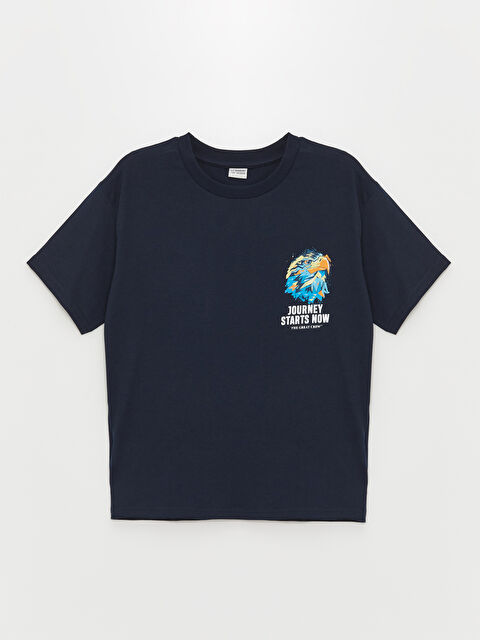 LCW Kids تيشيرت للأولاد برقبة دائرية بمقاس فضفاض - S4FB41Z4-DWP