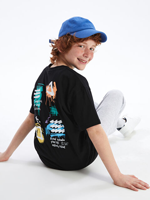LCW Kids Oversize Crew Neck Boys' T-Shirt - S4FB42Z4-CVL