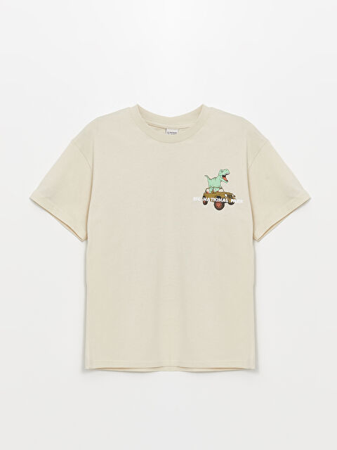 LCW Kids Oversize Crew Neck Boys' T-Shirt - S4FB55Z4-KNB