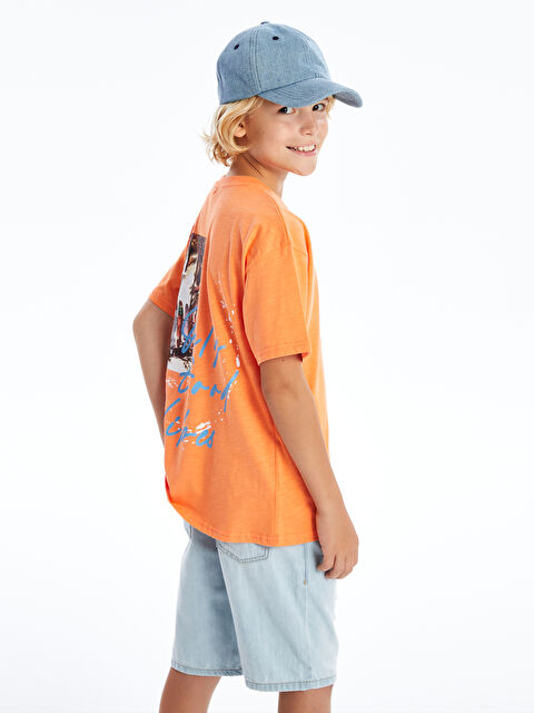 LCW Kids Oversize Crew Neck Boys' T-Shirt - S4FB66Z4-GBE