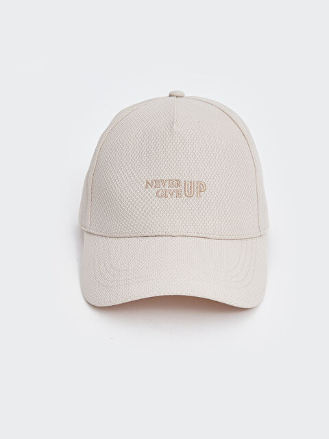 LCW ACCESSORIES Yazı Nakışlı Erkek Kep Şapka