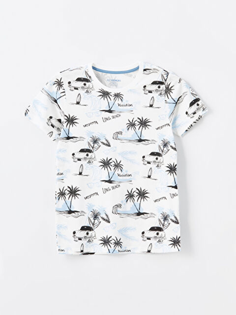 LCW Kids Bisiklet Yaka Erkek Çocuk Pijama Üst - S4FD61Z4-LU7