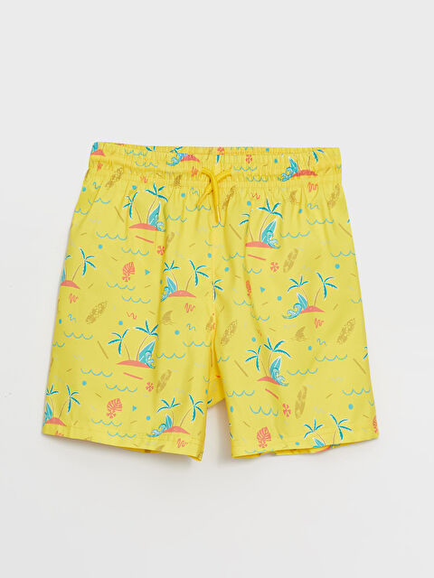 LCW ECO Elasticated Waist Quick-Dry Boys' Swimming Shorts - S4FD84Z4-LUG