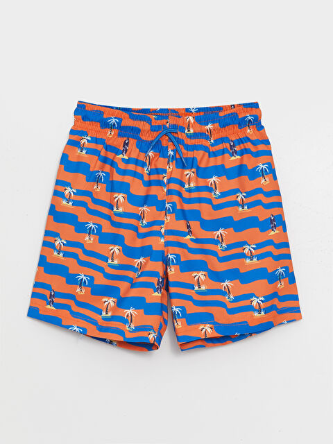 LCW ECO Elasticated Waist Quick-Dry Boys' Swimming Shorts - S4FD99Z4-LSR