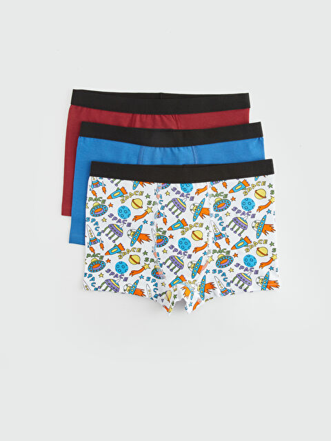 LCW ECO Baskılı Erkek Çocuk Boxer 3'lü - S4FG15Z4-F9C