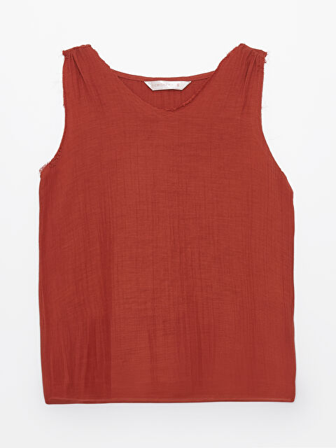 LCW DREAM V Yaka Dokulu Kadın Pijama Üstü - S4FG30Z8-KF6