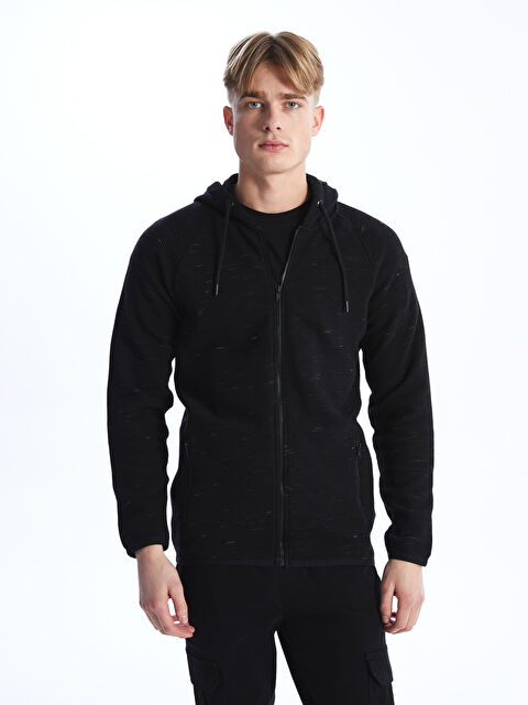 XSIDE Hooded Long Sleeve Men's Zip-Up Sweatshirt - S4FH78Z8-CVL