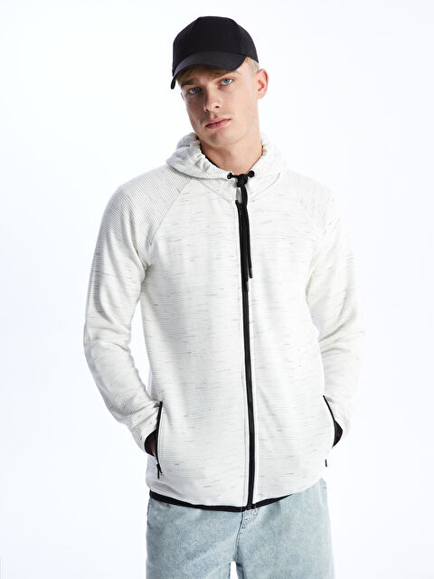 XSIDE Hooded Long Sleeve Men's Zip-Up Sweatshirt - S4FH78Z8-L9Y