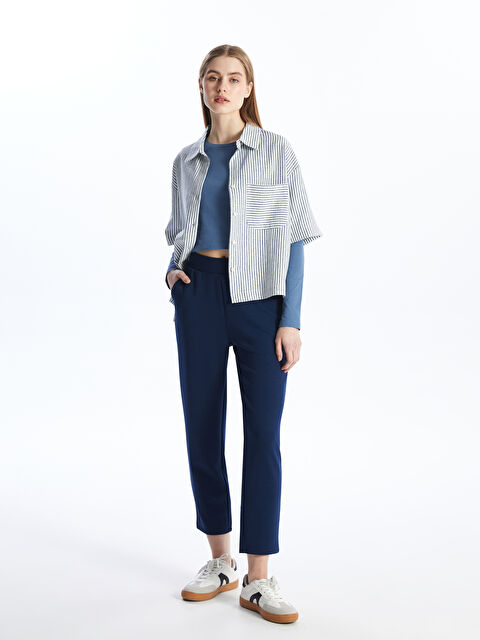 LCW Vision Women's Elasticated Waist Plain Sweatpants - S4FJ79Z8-R4J