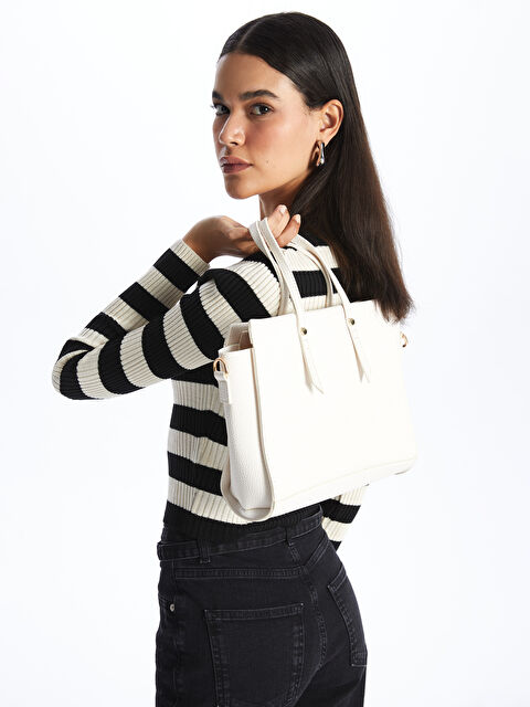 LCW ACCESSORIES Deri Görünümlü Kadın El Çantası - S4FJ85Z8-CR8