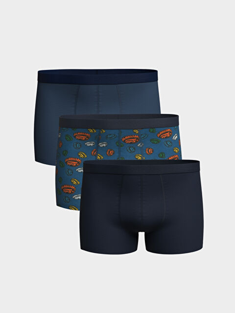 LCW ECO Standart Kalıp Pamuklu Esnek Erkek Boxer 3'lü - S4FK23Z8-F9C