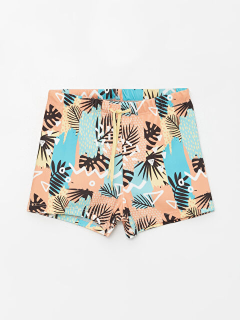 LCW ECO Quick-Dry UV Protective Boys' Boxer Swimsuit - S4FL19Z4-KTU