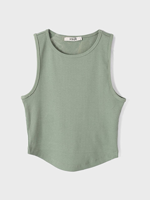 XSIDE Women's Halter Neck Plain Crop Top - S4FL80Z8-GX7