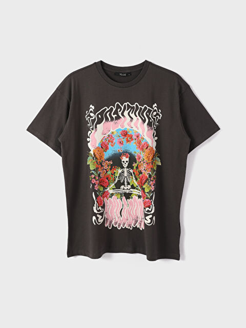 XSIDE Crew Neck Short Sleeve Printed Women's T-Shirt - S4FL87Z8-RFL