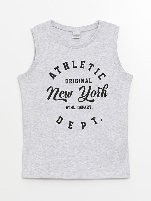 LCW Kids Crew Neck Printed Boys' Vest - S4FN97Z4-LAK