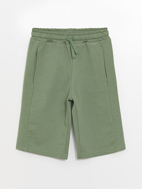 LCW Kids Elastic Waist Basic Boys' Roller Shorts - S4FO20Z4-GX7