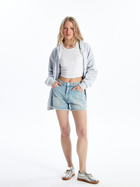 XSIDE Standart Fit Kadın Jean Şort - S4FO48Z8-V0R