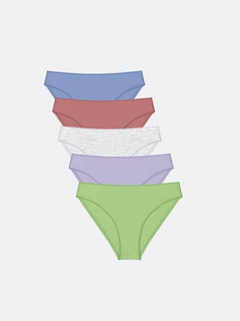 LCW DREAM Düz Bikini Külot 5'li - S4FO93Z8-GDB
