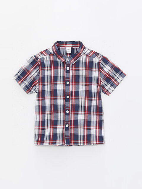 LCW ECO Desenli Kısa Kollu Erkek Bebek Gömlek - S4FP22Z1-LN6