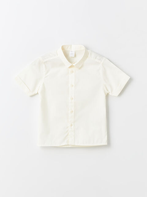 LCW ECO Patterned Short Sleeve Boys' Shirt - S4FP22Z1-YAZ