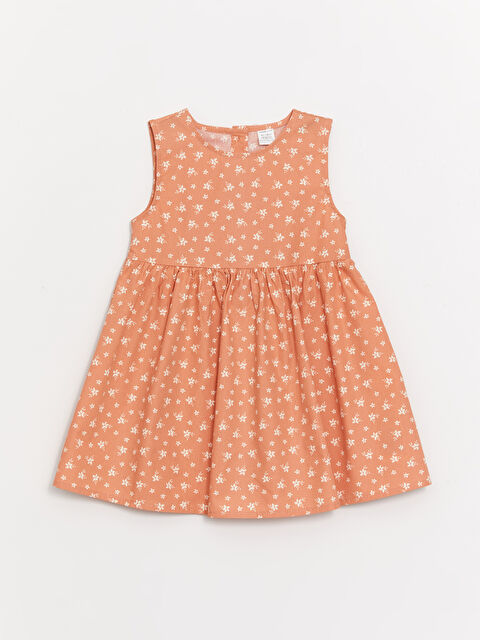 LCW ECO Bisiklet Yaka Kısa Kollu Kız Bebek Elbise - S4FQ38Z1-KTU