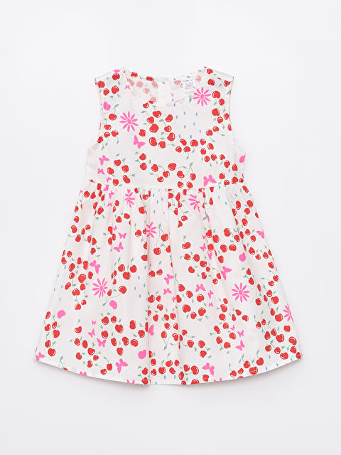 LCW ECO Bisiklet Yaka Kısa Kollu Kız Bebek Elbise - S4FQ38Z1-LU7