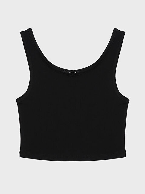 XSIDE U Neck Plain Strappy Women's Crop Top - S4FR03Z8-CVL
