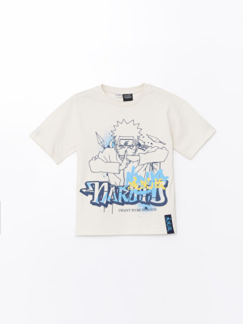 LCW Kids Relaxed Fit Naruto Printed Boys' T-Shirt - S4FR83Z4-FWM