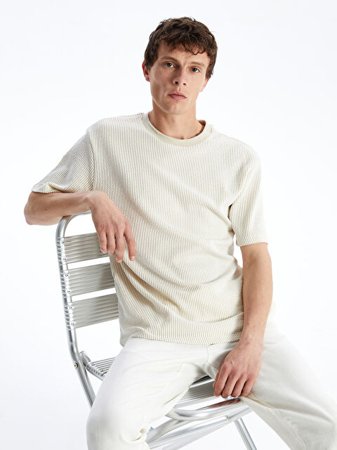 LCW Vision Muškarac BEŽ Majica kratkih rukava - S4FT29Z8-HZZ