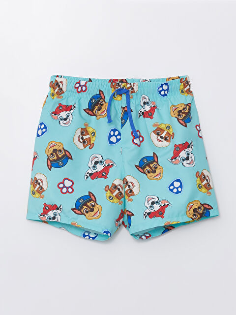 LCW Kids Beli Lastikli Paw Patrol Baskılı Erkek Bebek Deniz Şortu - S4FU41Z1-LTZ
