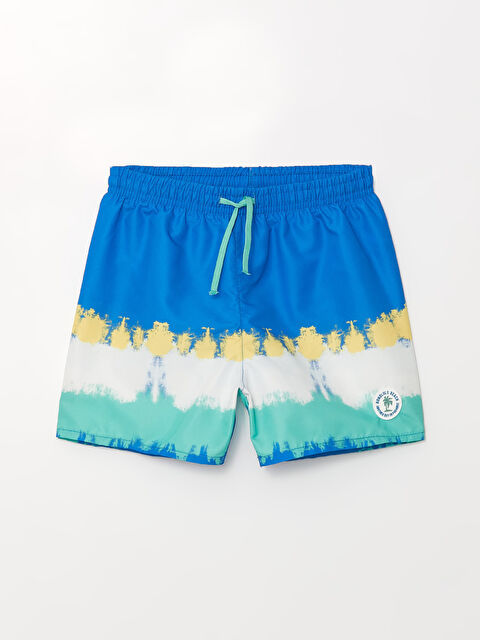 LCW Kids Elastic Waist Printed Baby Boys' Swim Shorts - S4FU46Z1-H0U