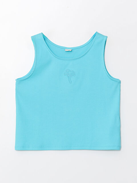 LCW Kids Crew Neck Girl's Crop Singlet - S4FV41Z4-G91