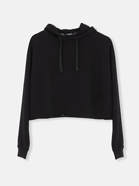 XSIDE Hooded Plain Long Sleeve Women's Sweatshirt - S4FY52Z8-CVL