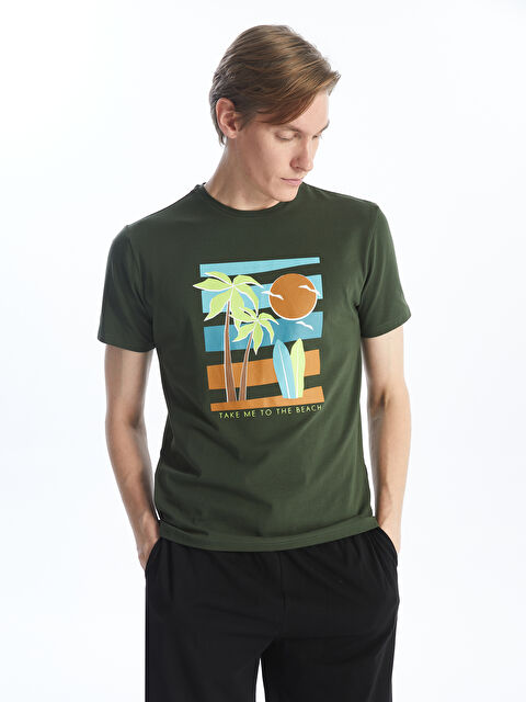 LCW ECO Standart Kalıp Erkek Şortlu Pijama Takımı - S4G026Z8-K6F