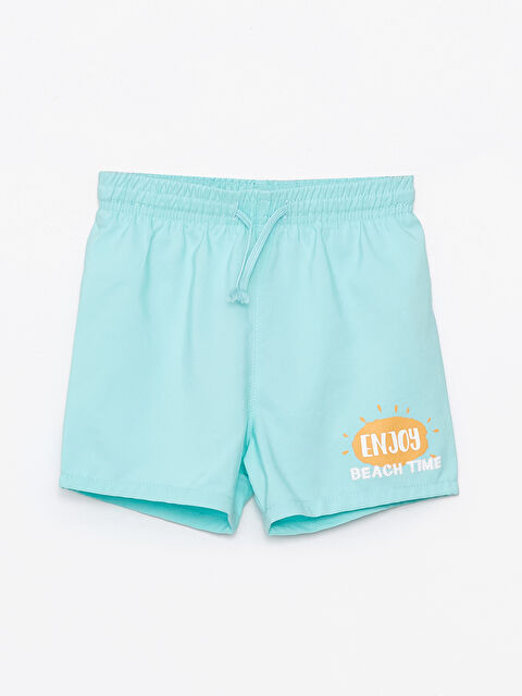 LCW ECO Elastic Waist Printed Baby Boys' Swim Shorts - S4G055Z1-VJE