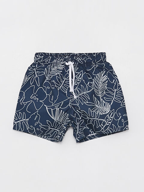 LCW ECO Elasticated Waist Printed Baby Boys' Swimming Shorts - S4G067Z1-LSJ