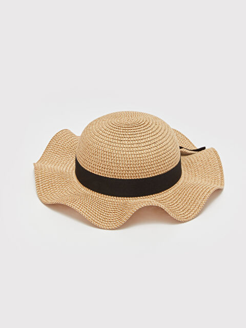 LCW ACCESSORIES Hasır Kız Çocuk Fötr Şapka - S4G076Z4-F0B