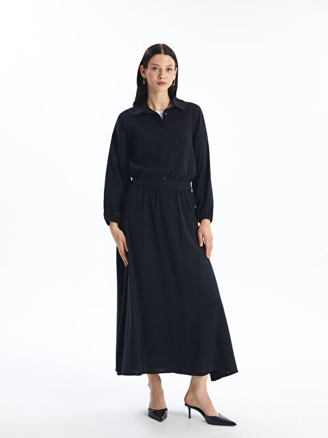 LCW Modest Beli Lastikli Rahat Kalıp Kadın Etek - S4G167Z8-CVL