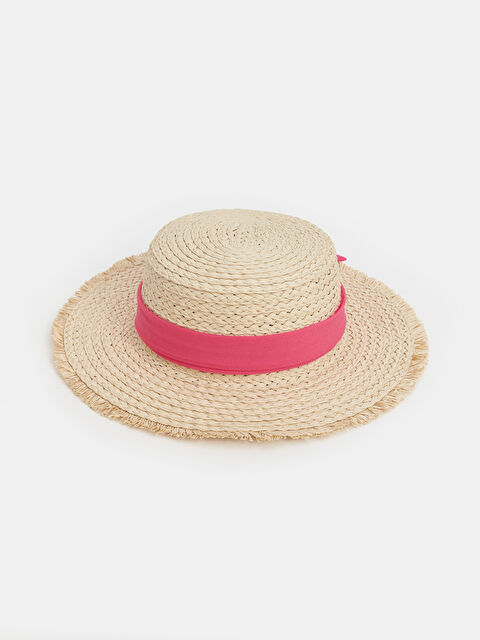 LCW ACCESSORIES Girl Wicker Fedora Hat - S4G426Z4-Y9E