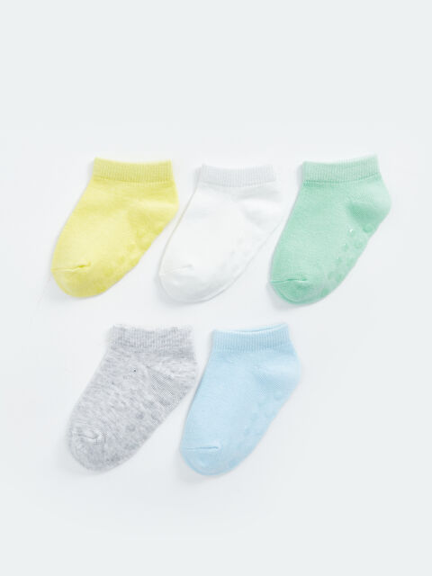 LCW baby Basic Erkek Bebek Patik Çorap 5'li - S4G621Z1-FPR