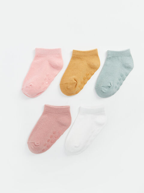 LCW baby جوارب تدريب أساسية للبنات الرضع - عبوة من ٥ قطع - S4G644Z1-FDK