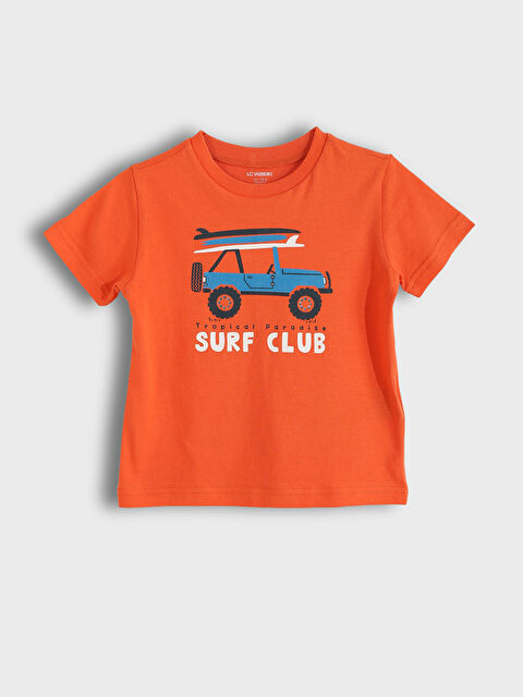 LCW Kids Crew Neck Short Sleeve Baby Boys' T-Shirt - S4G828Z1-GTQ