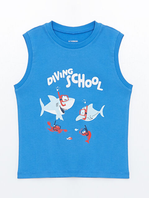 LCW Kids Боді З Принтом Athlete Для Малюка З Круглим Вирізом - S4G833Z1-GZT