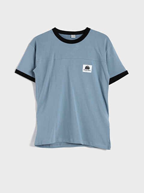 LCW Kids Crew Neck Printed Boys' T-Shirt - S4G862Z4-GWP